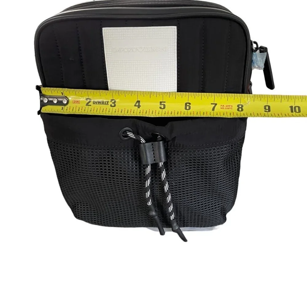 Emporio Armani Black Nylon Messenger Bag. Shoulder‎ Bag, NWT